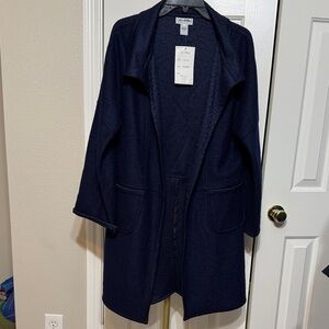 Elegant Navy Trench Coat